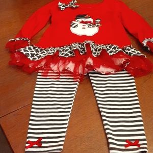 Nanette Kids Little girl holiday 2 piece outfit